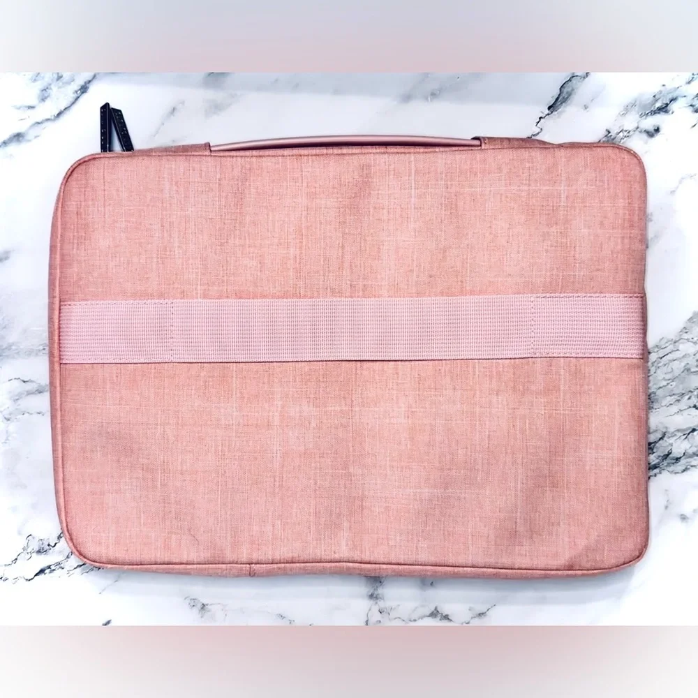 MOSISO || 360 Protective Laptop Sleeve Bag w/ Trolley Belt in Pink 💖NWOT💖